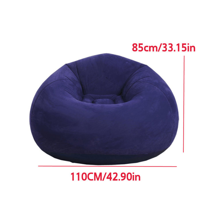 110X85Cm Large Inflatable Chair Bean Bag PVC Indoor/Outdoor Garden Furniture Lounge Adult Lazy Sofa No Filler Folding Bed