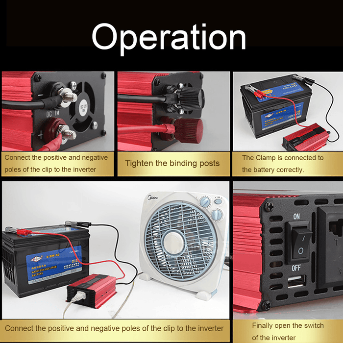 KME-2000W LCD Solar Inverters Anti-Reverse Protection Inverter Modified Sine Wave Power Inverter