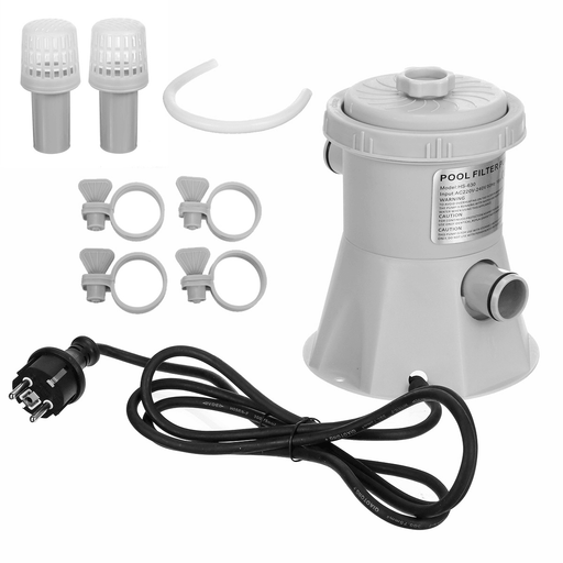 300GAL Electric Swimming Pool Filter Pump for above Ground Pools Cleaning Tools