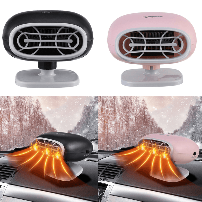 2 in 1 Car Heater Cooler Fan 12V 150W Portable Auto Windshield Demister Defroster Dryer