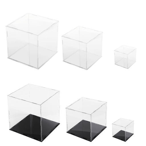 10/20/30Cm Acrylic Display Case Box Dustproof Self-Assembly Model Protection