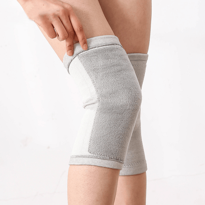 KALOAD 1 Pair Spandex Thicken Breathable Warm Knee Pad Winter Thermal Wool Brace Fitness Protector