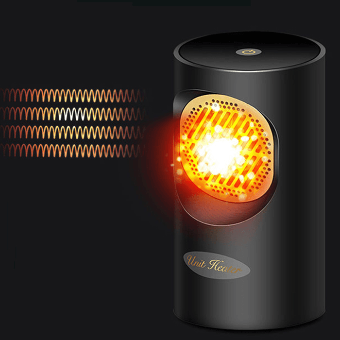 Mini Space Heater Fast Heating Fan All Seasons Warmer Button / Touch Control Overheat Protection for Dormitory Office Garage