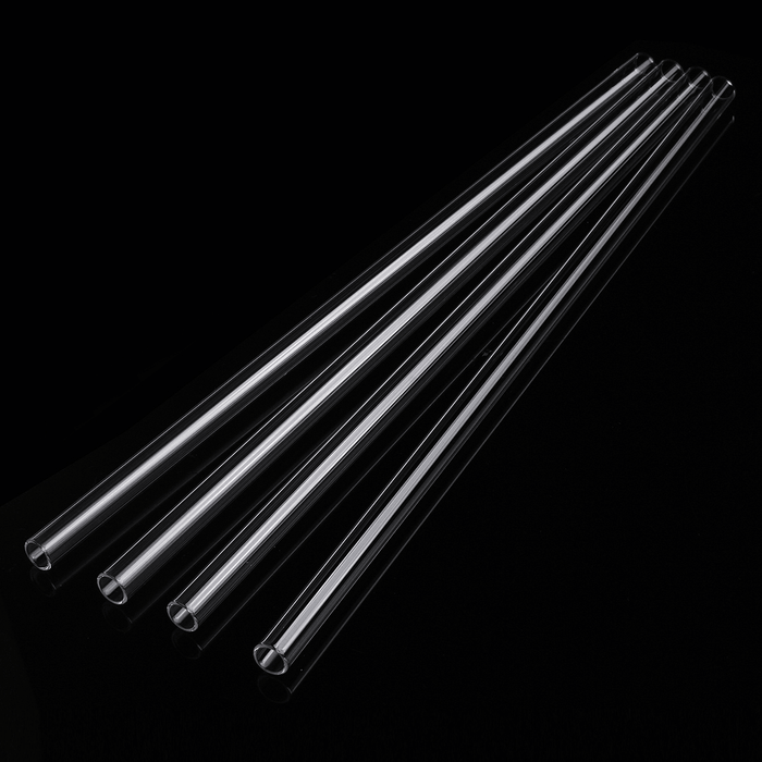 4Pcs Thick Wall Borosilicate Glass Blowing Tube 300Mm X 10Mm X 1Mm