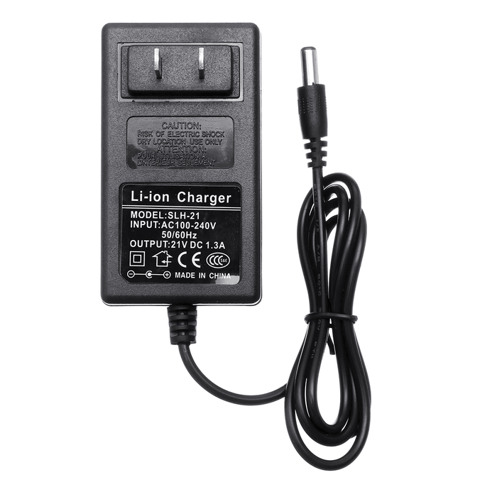 21V 1.3A Charger Adapter for Lithium Li-Ion Lipo Battery Packs Electric Wrench