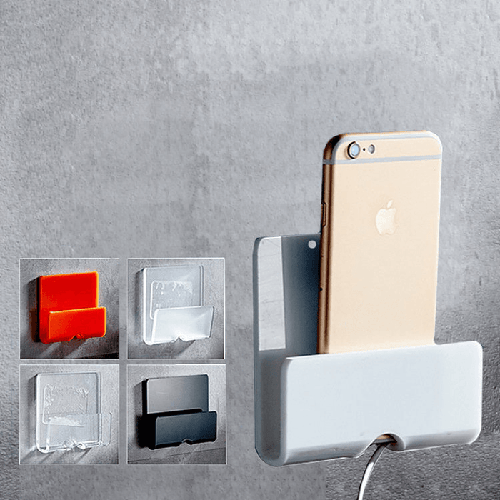 Honana BR-92 Wall Mount Smartphone Holder with 3M Tape Bathroom Wall Mount Shelf