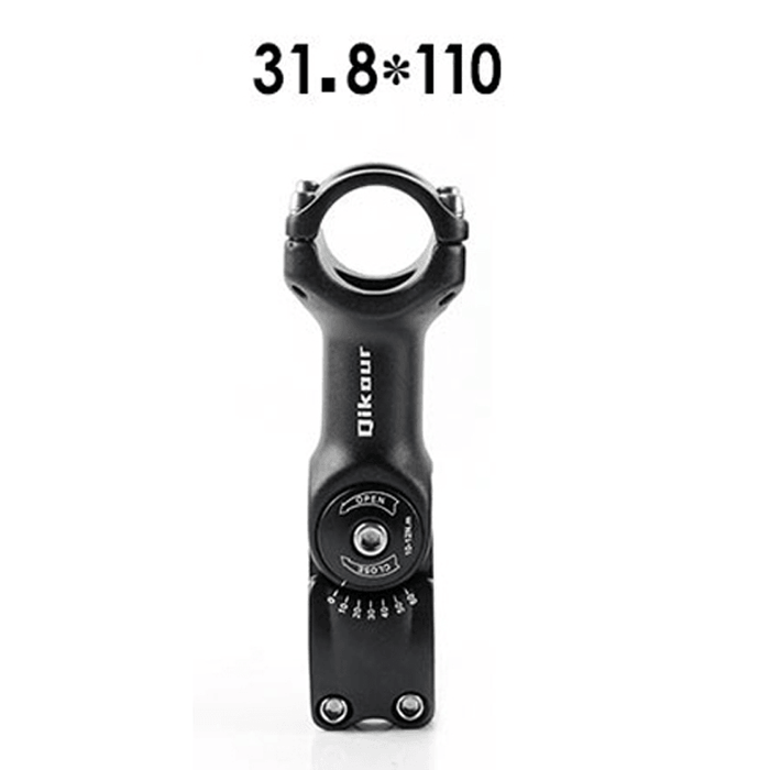 Qikour 25.4/31.8Mm 60° Adjustable Bike Stem Riser Road Mountain Bicycle Cycling Accessories