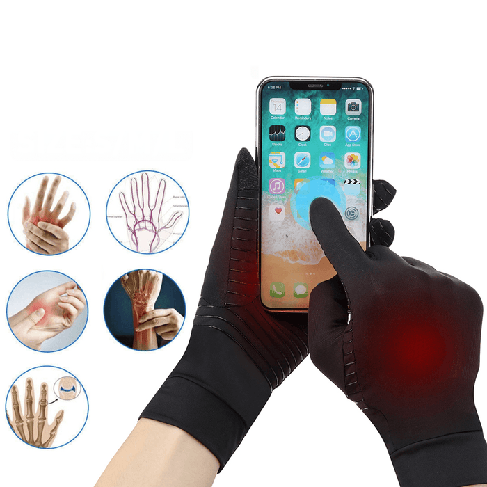 Copper Compression Gloves for Arthritis Rheumatoid Relief Pain and Swelling Copper Arthritis Gloves for Women and Men