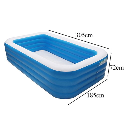 305*185*72Cm Inflatable Swimming Pool Outdoor Garden Swimming Pool Portable Inflatable Pool