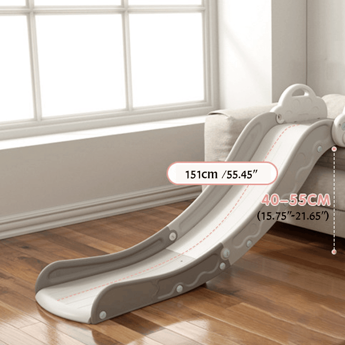 151Cm Large Kids Play Slide Indoor Children Activity Playground Baby Home Amusement Park for 2-5 Years Old