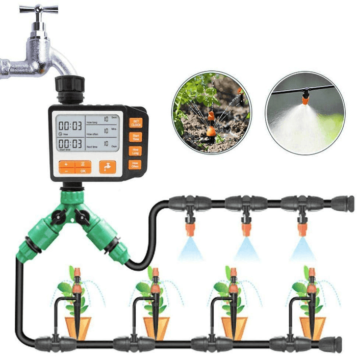 Automatic Sprinkler Timer Digital Garden Lawn Hose Faucet Irrigation System Controller with Led Screen