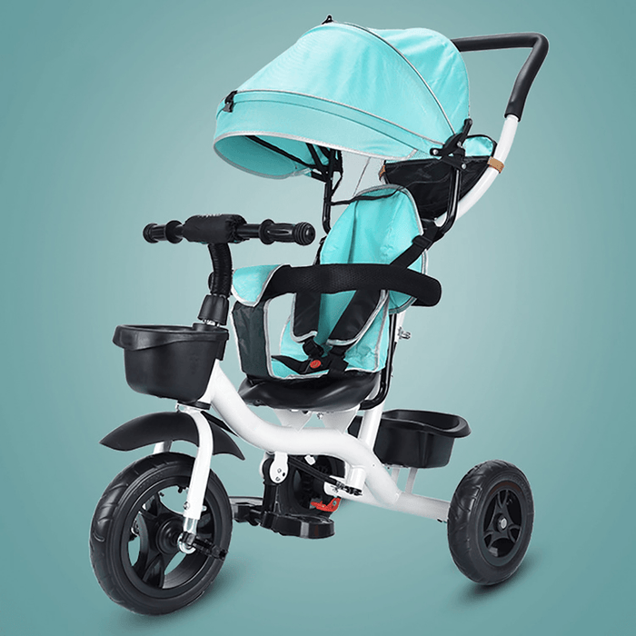 3 in 1 Baby Stroller Pushchair 3 Wheels Kids Tricycle Children Balance Bike 94-105Cm Handle Adjustable for 6-36 Months Children