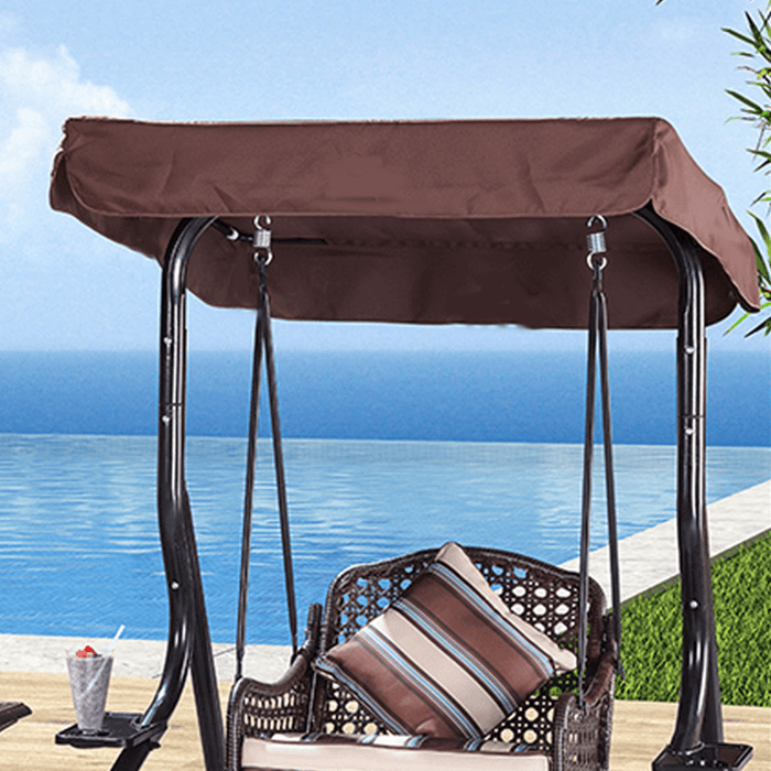 Outdoor 3 Seater Garden Swing Chair Replacement Canopy Spare Fabric Waterproof Cover