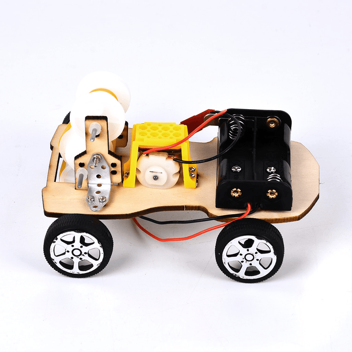 DIY Vehicle Model Model of Vehicle with Speed Change of Belt Wheel Intelligence Building Blocks Toys