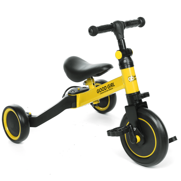 2-In-1 Kid Tricycle Adjustable Pedals Bike Toddler Children Balance Bicycle for 1-3 Years Old