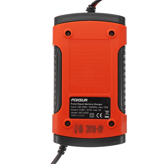 110-220V Intelligent Battery Charger 12V 5A Pulse Repair Battery Charging with LCD Display