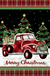 Merry Christmas Decorations Red Truck with Gifts Double Sided Winter Garden Flag