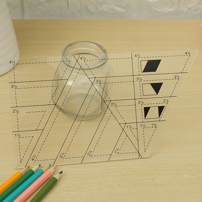 Acrylic Multifunction Sewing Tools Quilting Rulers Trapezoid Tool for Clothes Cutting