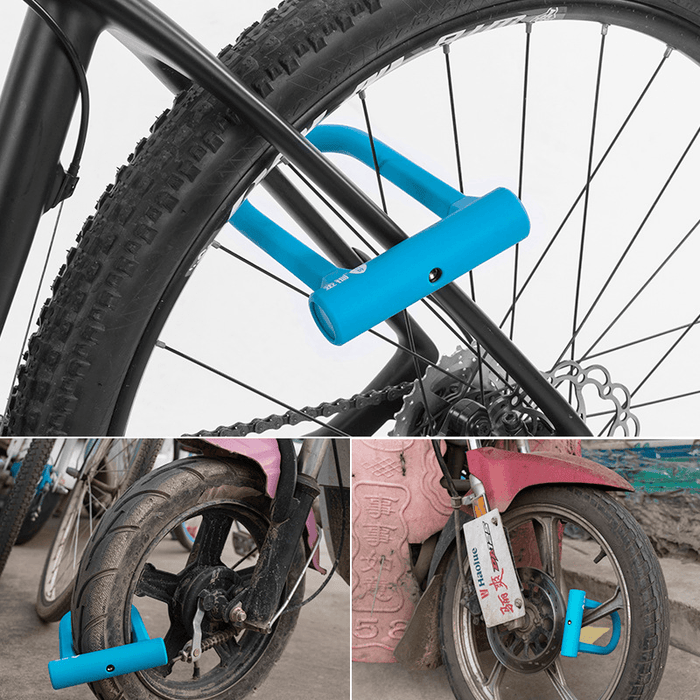 Anti-Theft Bicycle U Lock MTB Road Mountain Bike Steel Security Lock U-Locks Cycling Locks Bike Accessories