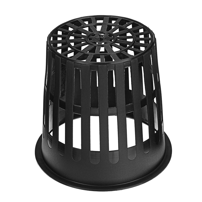 10Pcs 4.3Inch Black Mesh Pot Net Hydroponic Aeroponic Flower Container Grow Pot Cup Planting Basket