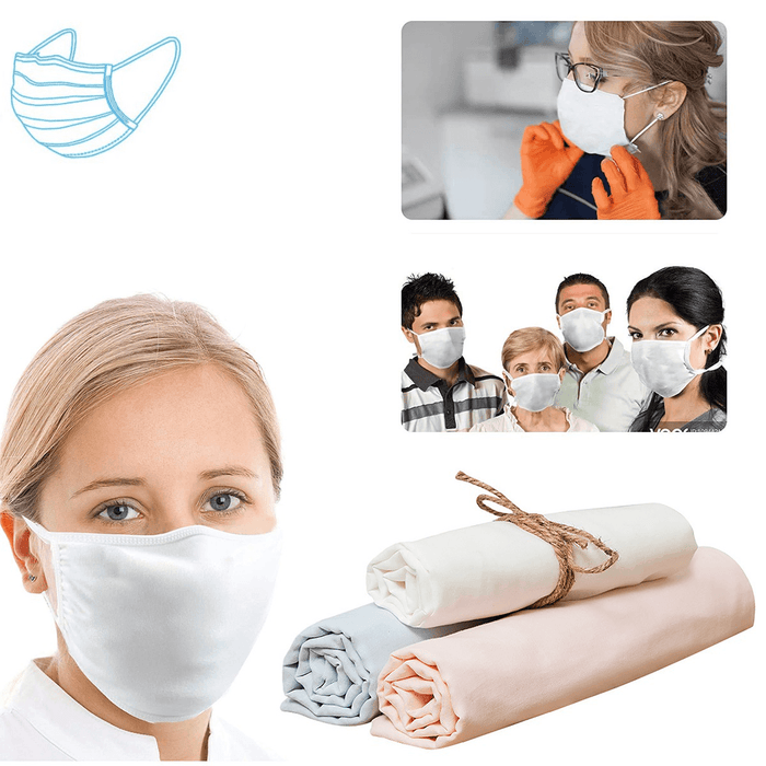 100X150Cm Double Layer Cotton Mask Gauze Pure White Cutting Gauze Breathable Soft DIY Eco-Friendly Mask