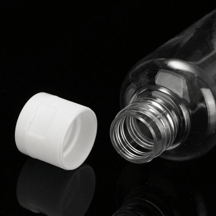 100Ml Clear Plastic Bottles for Travel Cosmetic Lotion Container with White Caps