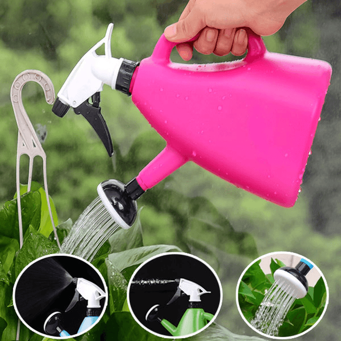 1200Ml Dual Use Hand Pressure Watering Can Gardening Adjustable Handheld Sprinkling Can