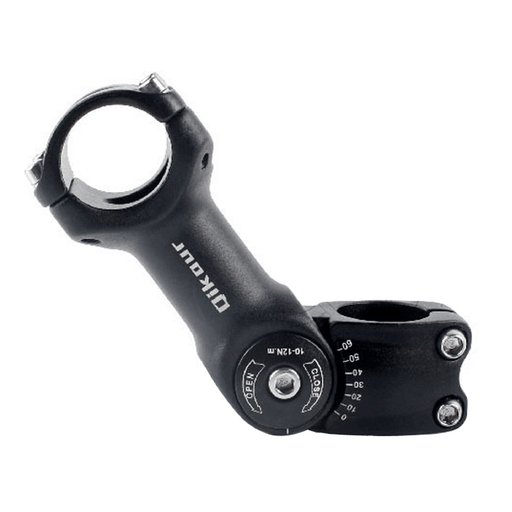 Qikour 25.4/31.8Mm 60° Adjustable Bike Stem Riser Road Mountain Bicycle Cycling Accessories