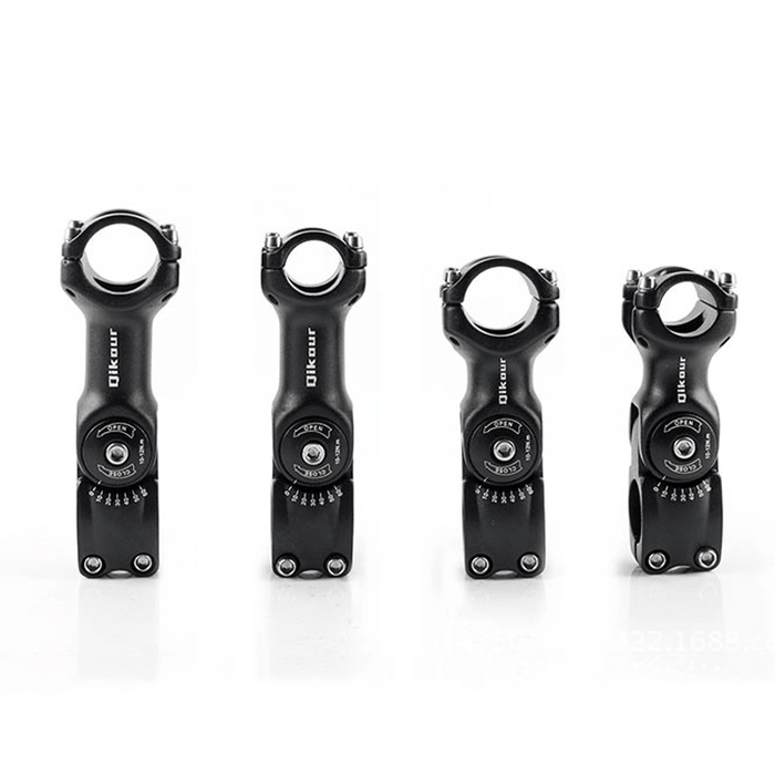 Qikour 25.4/31.8Mm 60° Adjustable Bike Stem Riser Road Mountain Bicycle Cycling Accessories