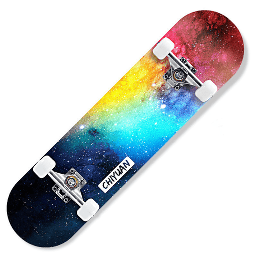 80X21Cm Double Kick Skateboard for Beginner＆Professional 3A Grade 7 Layers Maple with Non-Slip Emery Board Surface