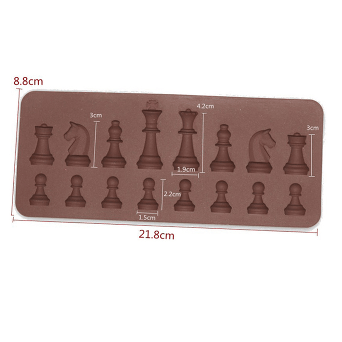 Honana CF-BW16 Silicone Chess Fondant Cake Mold Chocolate Candy Sugar Mould Bakeware Decorating Tool