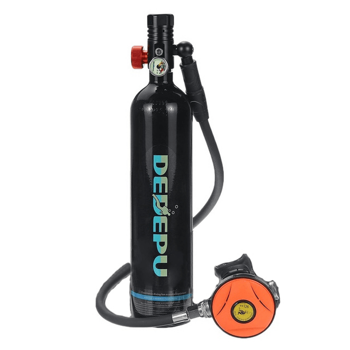 DEDEPU 1L Diving Scuba Tank 3000PSI Oxygen Cylinder Underwater Respirator Diving Tank Divers Spare Oxygen Equipment