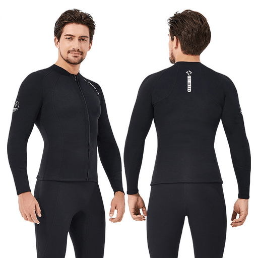 DIVE&SAIL Men'S Wetsuit 2Mm Wetsuit Separate Long-Sleeved Tops Cold-Proof Warm Large Size Surf Suit