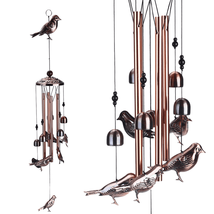 Brass Bell Wind Chime Ornaments European and American Garden Home Decoration