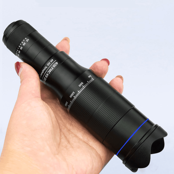 40X HD Phone Camera Lens Smart Double Lens Zoom Telescope Set Fish Eye Len Monocular for Outdoor Camping Travel