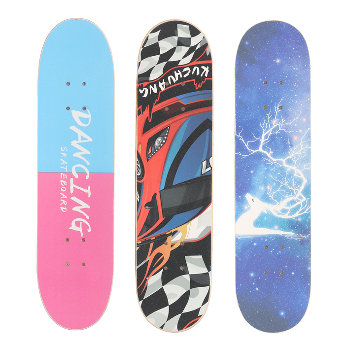 80X20Cm Complete Skateboard for Beginner Good Board Chirstmas Gift Longboard Double Kick LED Wheels for Extreme Sports Outdoor