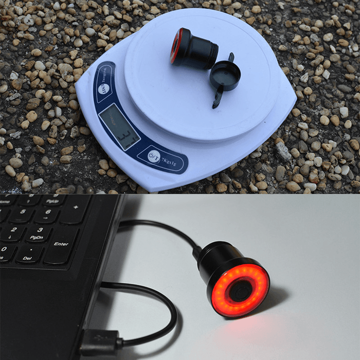 XANES STL07 Smart Bike Tail Light Brake Sensing USB Rechargeable IPX6 Waterproof Rear Light