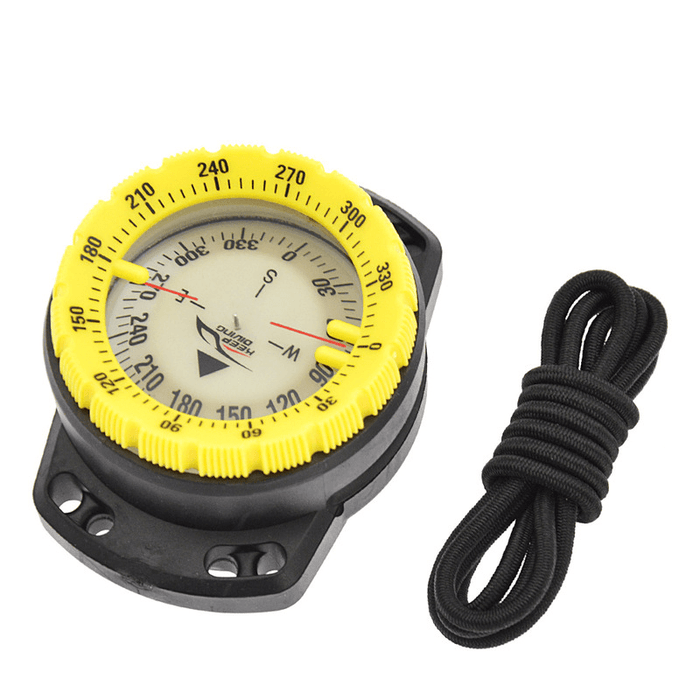 KEEP DIVING 50M Diving Compass Waterproof Underwater Luminous North Compass Diving Accessories with Hang Strap