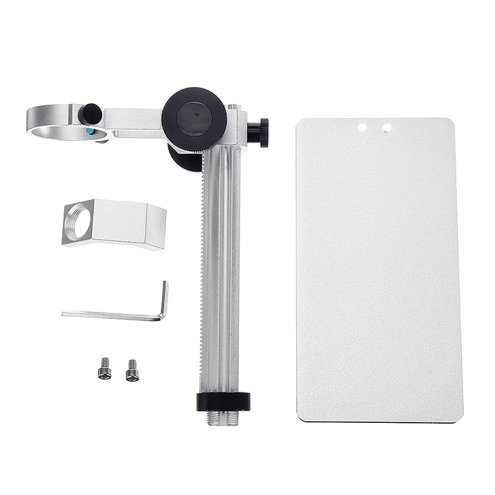 Adjustable Aluminum Alloy Microscope Holder Stand Manual Focus Support Bracket