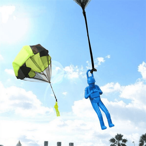 Kids Hand Throwing Parachute Toys Outdoor Funny Game Tangle Free Parachute Toy