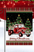 Merry Christmas Decorations Red Truck with Gifts Double Sided Winter Garden Flag