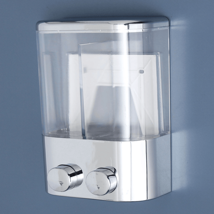 2 Pcs 400 Ml Wall Mount Push Type Liquid Shampoo Soap Dispenser Shower Gel Container Bathroom Home Kitchen Supplies
