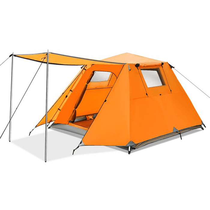 Tooca 4-Persons Camping Tent 3 Colors Double Instant Set Waterproof Outdoor Sun Shade Shelters Beach Backpacking Hiking