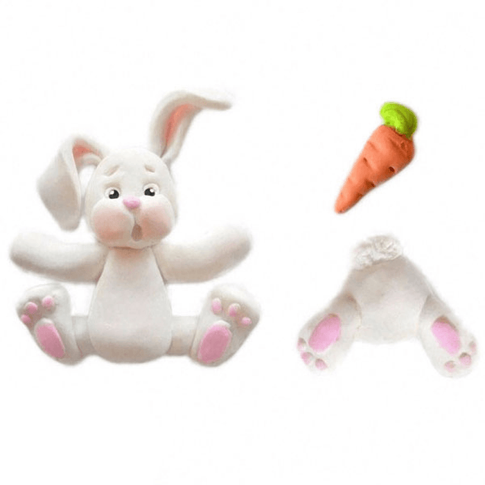 3D RABBIT Easter Bunny Silicone Mould Fondant Cake Baking Molds M116 Cupcake Tools Kitchen Accessories