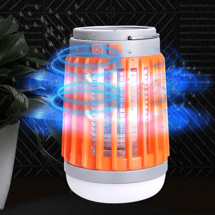 Ipree® 3.7V LED USB Solar Mosquito Killer Lamp Bulb Dispeller Repeller Electric Bug Insect Repellent Zapper Pest Trap Light Outdoor Camping