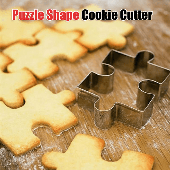 Stainless Steel Puzzle Shape Cookie Cutter Fondant Mold Cake Decorating Tool