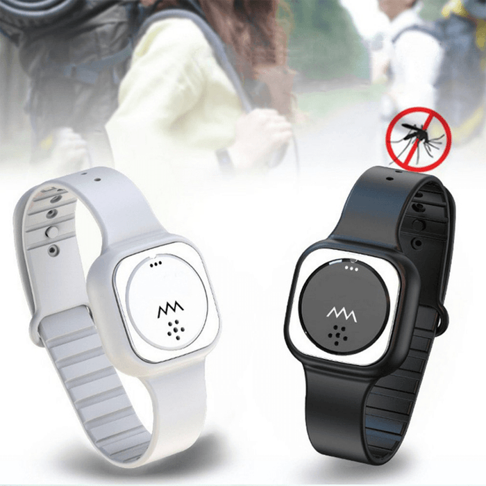 Ipree® F9 5V Clock Display Mosquito Repellent Watch Ultrasonic Anti-Mosquito Bracelet Outdoor Indoor Children and Adults Mosquito Prevention Device