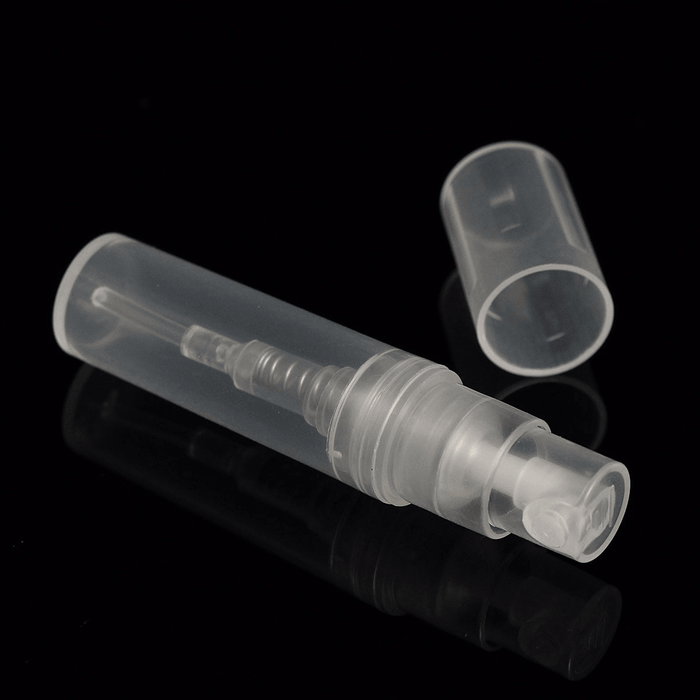 50Pcs 2Ml Empty Clear Travel Spray Bottles Transparent Plastic Perfume Atomizer