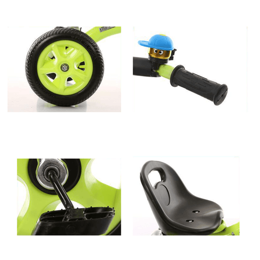 Laiteer 3 Wheel Kids Pedal Adjustable Tricycle for Aged 2-6 Children Toddler Balance Bike Balance Training with Basket＆Large Axle Wheel Gifts