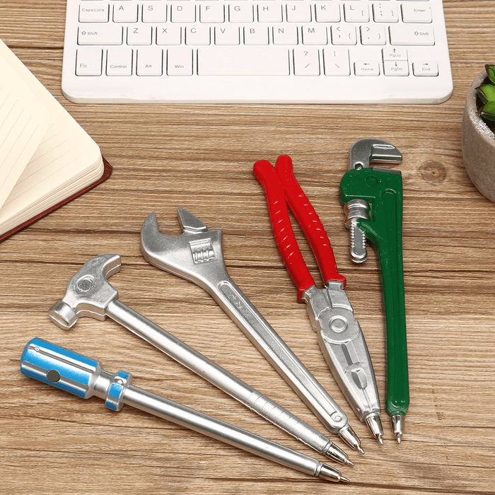 Creative Ballpoint Pen Wrench Hammer Tools School Office Stationery Children Decorations